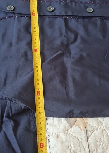 Düğmeli Lacivert erkek pijama takımı - Görsel 12