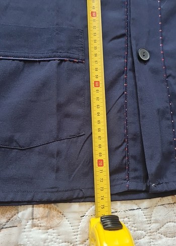 Düğmeli Lacivert erkek pijama takımı - Görsel 11