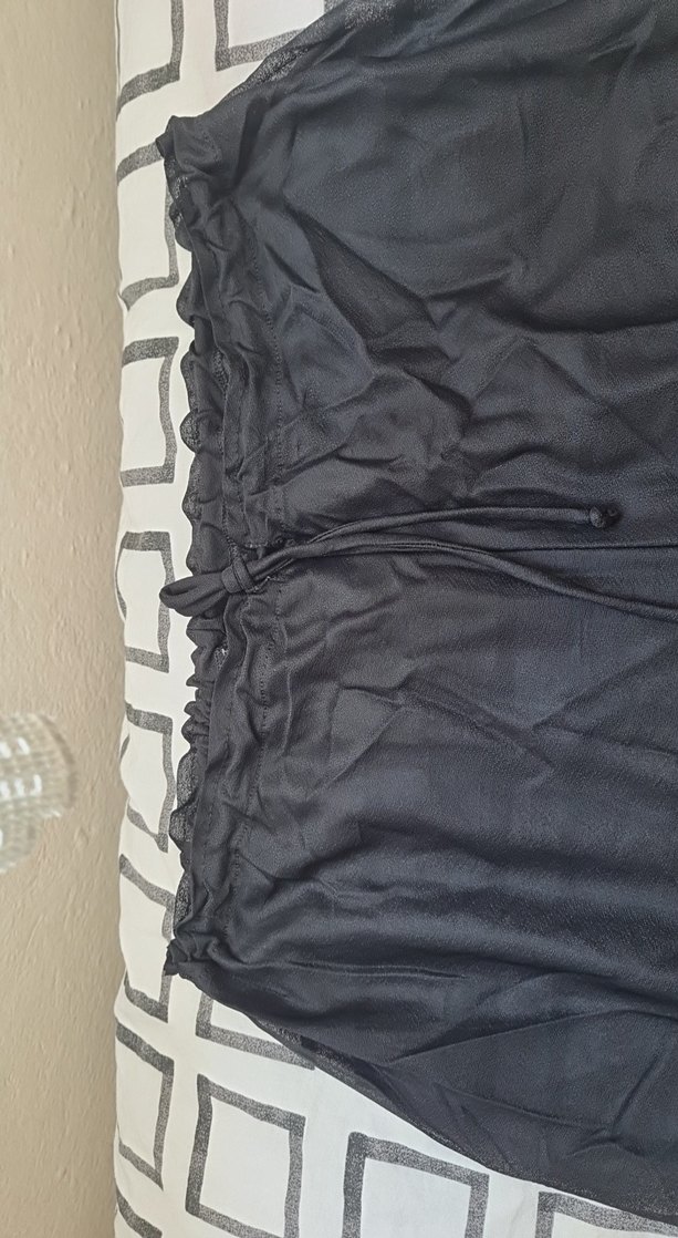 Siyah Transparan Zebra Desenli Tül Pantolon - Görsel 3