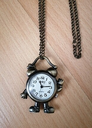 Vintage saat kolye