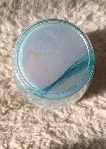 Mermer Görünümlü Aqua Swirl Vazo - Görsel 4