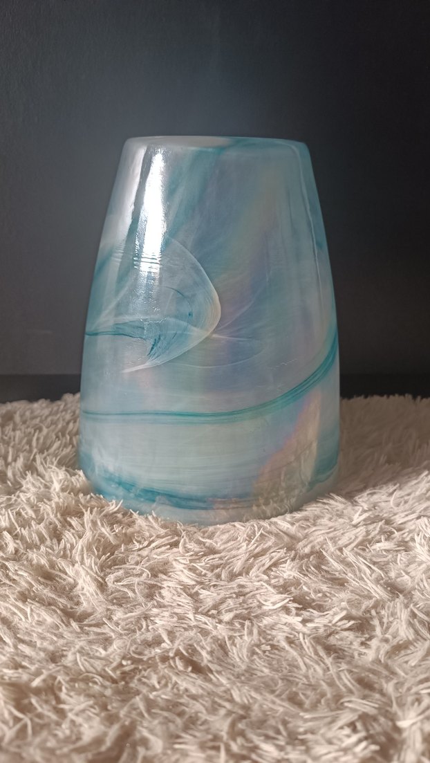 Mermer Görünümlü Aqua Swirl Vazo - Görsel 3