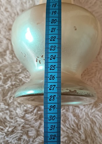 Vintage El Boyama Cam Vazo - Görsel 6