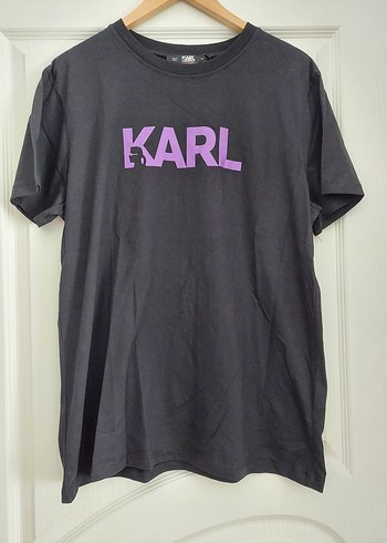 xxl Beden siyah Renk Karl Lagerfeld Bisiklet Yaka Tshirt