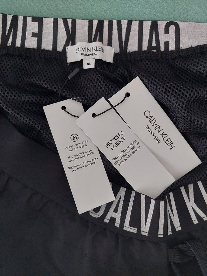 Calvin Klein Siyah Erkek Deniz Şortu - Görsel 3