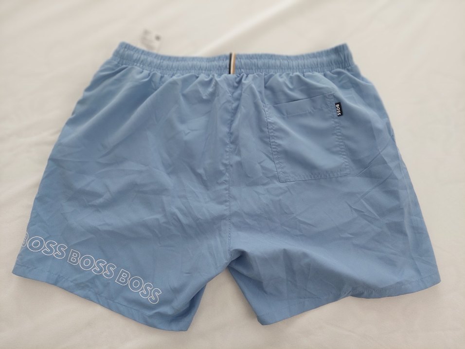 BOSS Mavi Mini Rahat Kesim Erkek Mayo - Görsel 2