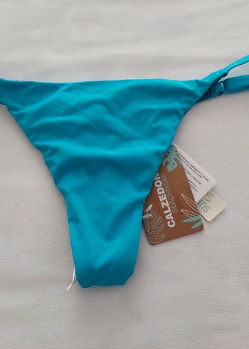 s Beden turkuaz Renk Calzedonia Beli Ayarlanabilir Tanga Bikini Altı