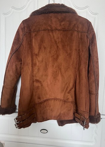 Pull&Bear Dışı Süet İçi Yünlü Mont - Görsel 2