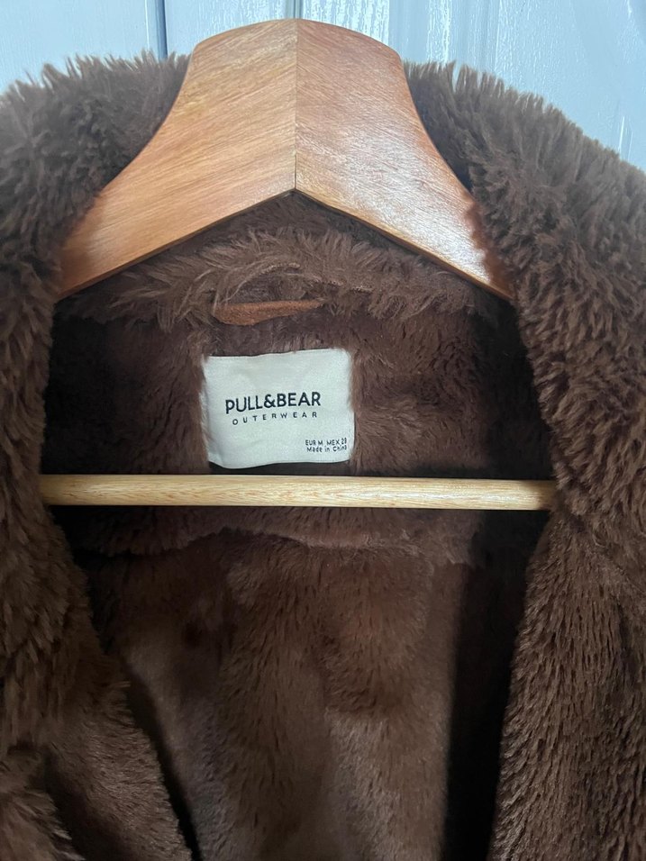 Pull&Bear Dışı Süet İçi Yünlü Mont - Görsel 3