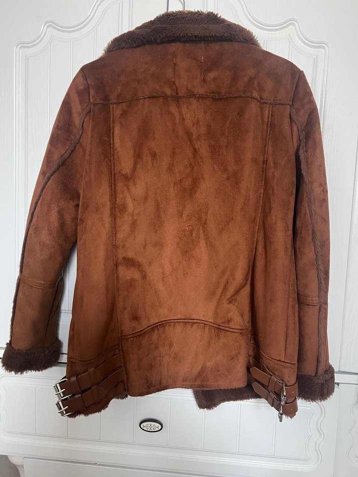 Pull&Bear Dışı Süet İçi Yünlü Mont - Görsel 2