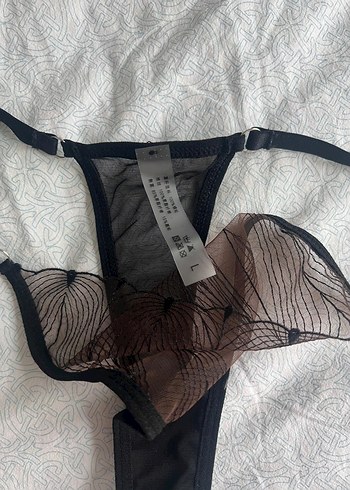 Criss - Cross İthal Transparan İç Çamaşırı Takımı - Görsel 6