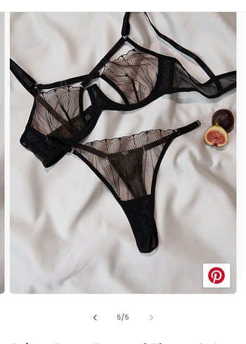 Criss - Cross İthal Transparan İç Çamaşırı Takımı - Görsel 5