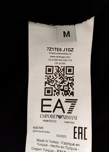 m Beden siyah Renk Emporio Armani Eşofman Altı