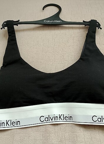 s Beden siyah Renk Calvin Klein Lightly Lined İnce Pedli Bralet
