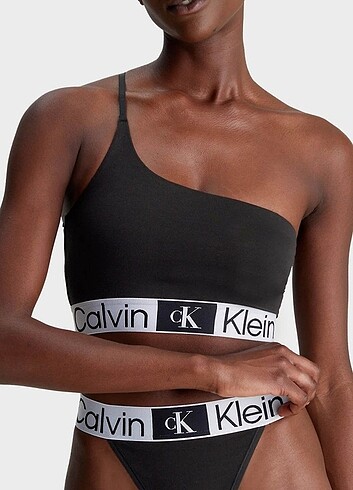 Calvin Klein Tek Omuzlu Dolgusuz Bralet