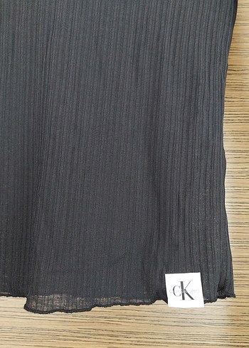 Calvin Klein Calvin Klein Uzun Kollu Hafif Transparan Bluz
