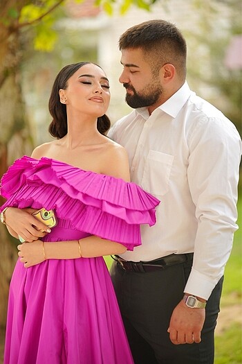 Abiye fuşya - Görsel 9