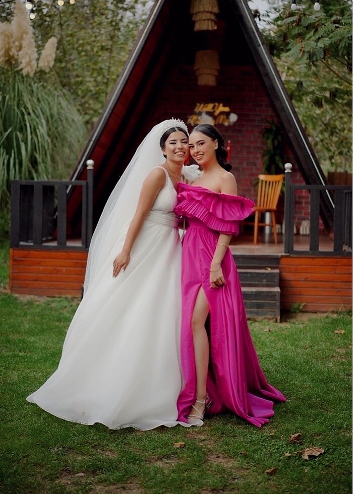 Abiye fuşya - Görsel 3