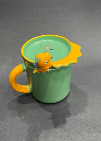 Sarı Kulplu Dinozor Figürlü Renkli Kupa - Görsel 2