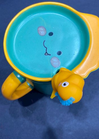 Sarı Kulplu Dinozor Figürlü Renkli Kupa - Görsel 3