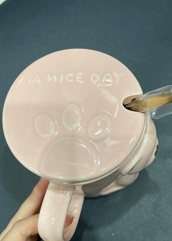 Sevimli Ayıcık Figürlü Pastel Porselen Kupa - Görsel 2