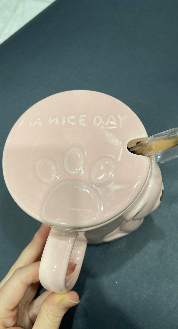 Sevimli Ayıcık Figürlü Pastel Porselen Kupa - Görsel 2