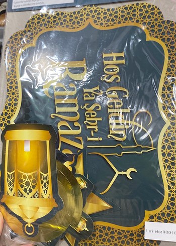 Vintage Bohem Altın Ramazan asmali tavan süsü - Görsel 2