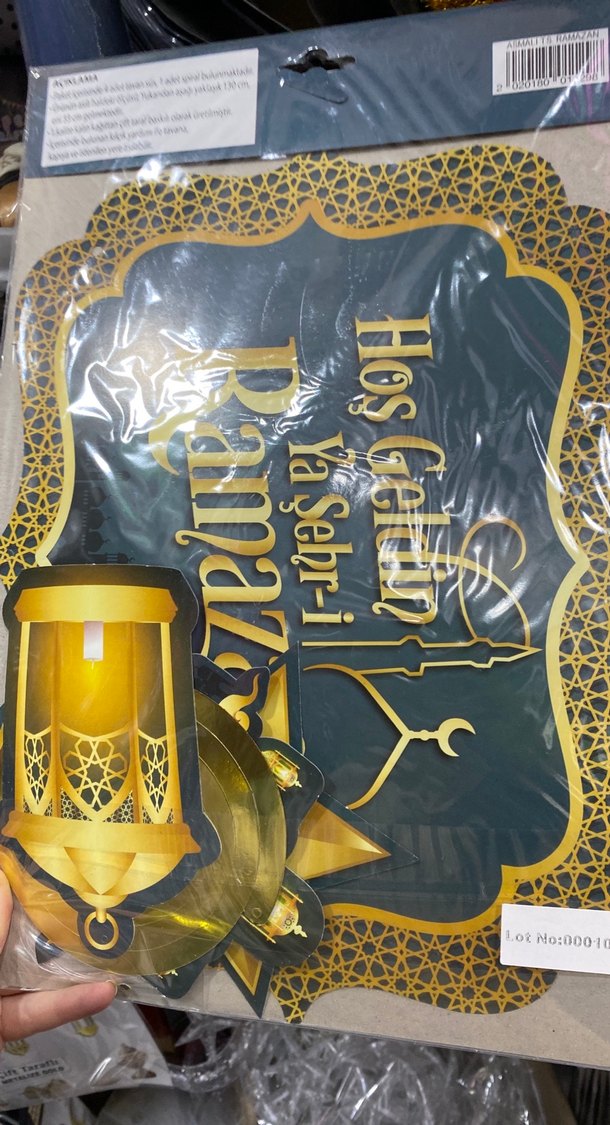 Vintage Bohem Altın Ramazan asmali tavan süsü - Görsel 2