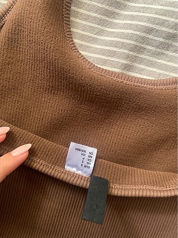 s Beden kahverengi Renk H&M üst