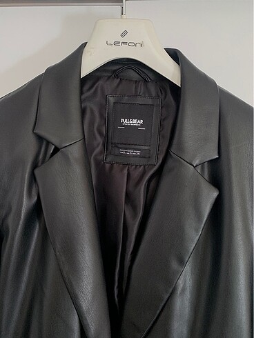xs Beden siyah Renk PULL&BEAR deri Blazer ceket