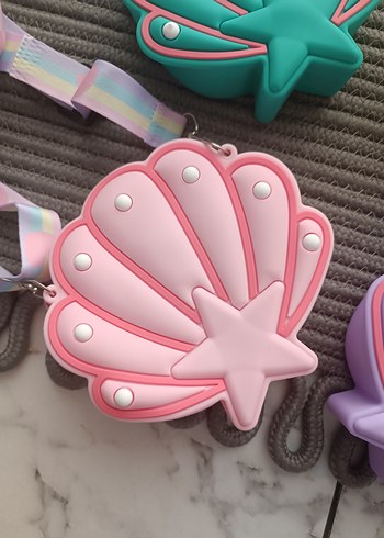 Renkli Deniz Kabuğu Desenli Kız Çanta - Görsel 2