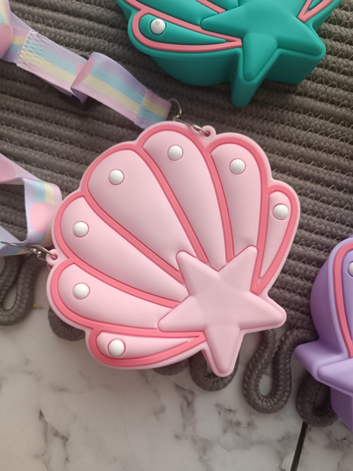 Renkli Deniz Kabuğu Desenli Kız Çanta - Görsel 2