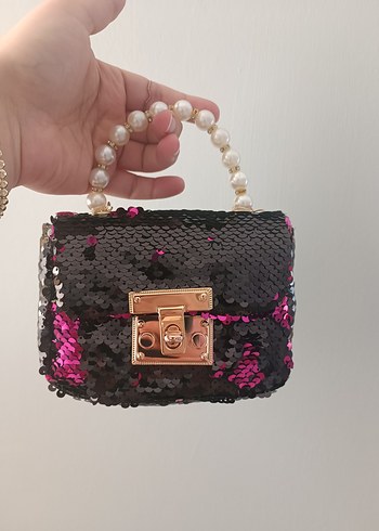 Çocuk Payet Çanta - Görsel 5