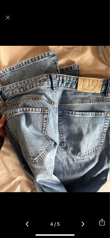 40 Beden mavi Renk Stradivarius D98 Straight Jean