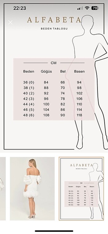 36 Beden beyaz Renk Alfabeta nişan elbisesi