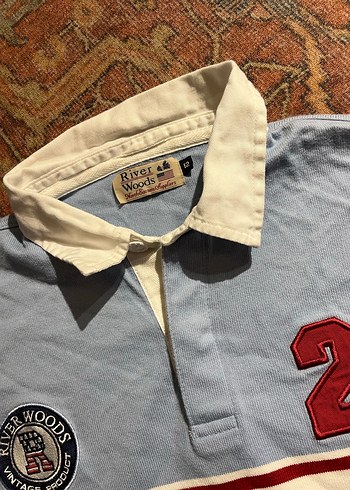 Mavi Pamuklu Erkek Uzun Kollu Polo Yaka Tişört - Görsel 2