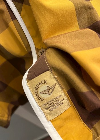 Sarı Kahverengi Kareli Uzun Kollu Gömlek - Görsel 5