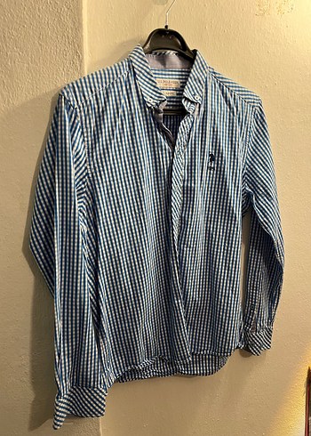 Erkek Lacivert Pamuklu Uzun Kollu Gömlek - Görsel 2