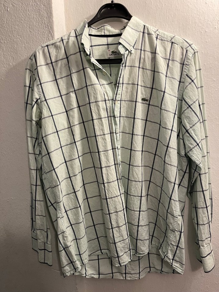 Erkek Gri Uzun Kollu Keten Gömlek - Görsel 2