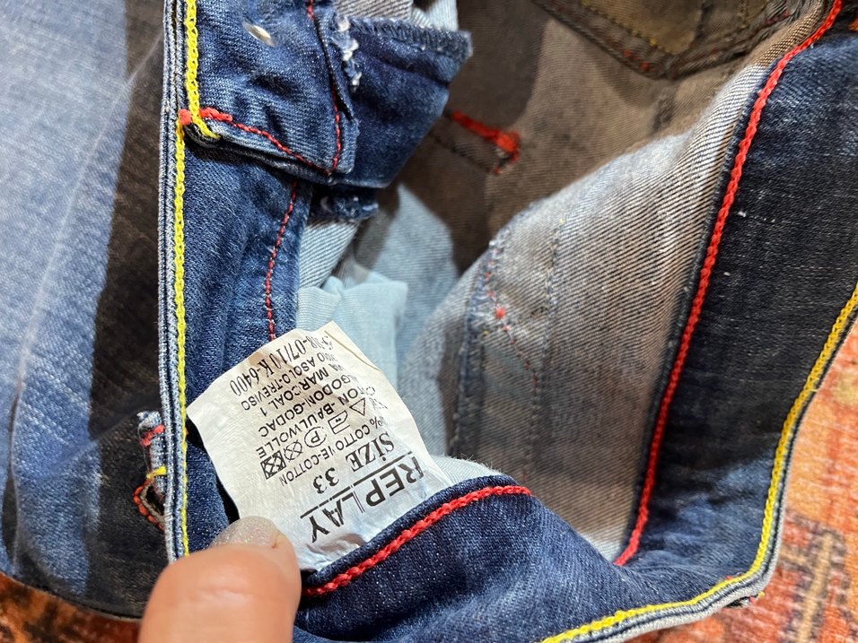 replay Mavi Denim Dar Paça Jean — görsel 5/7