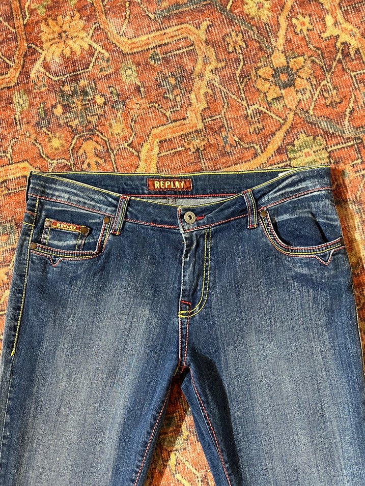replay Mavi Denim Dar Paça Jean — görsel 4/7
