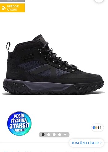 Siyah Erkek Outdoor Street Style Bot - Görsel 2