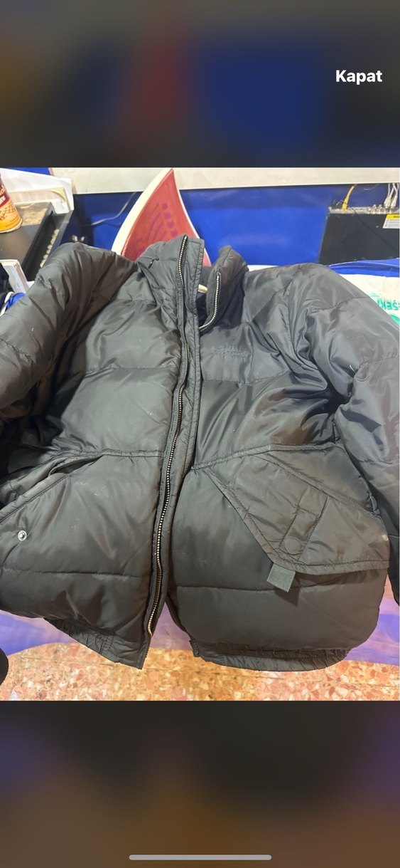 Siyah Şişme Erkek Mont - Görsel 2