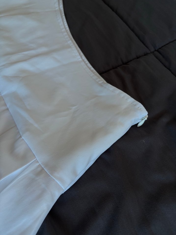 Beyaz Pilili Mini Etek - Görsel 4