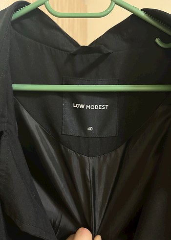 siyah trençkot - Görsel 2