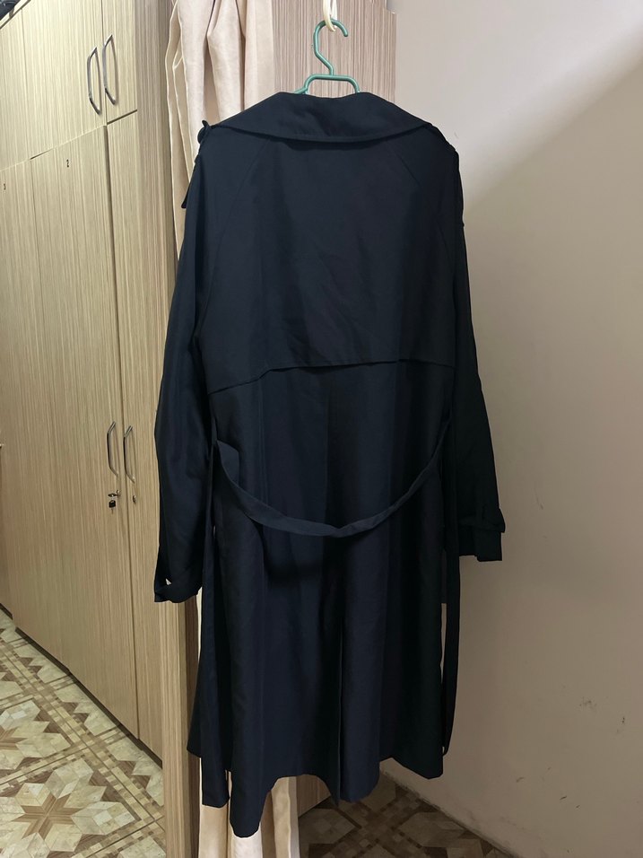 siyah trençkot - Görsel 3