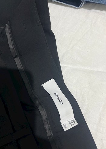 44 Beden Siyah Düz Kadın Kumaş Pantolon