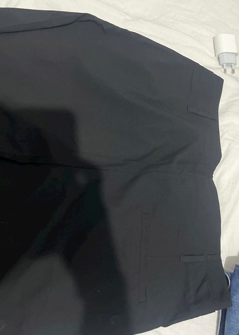 44 Beden siyah Renk Siyah Düz Kadın Kumaş Pantolon