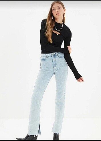 Trendyolmilla slim flare jean 