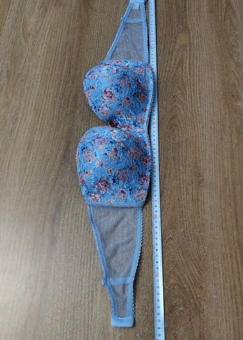 diğer Beden Mavi Vintage Bohem Dantelli Sütyen